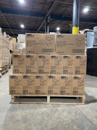 NEW! FULL PALLET! HFA Commercial Aluminum 20 Oz. Smoothwall Gourmet-To-Go Food Containers! With Clear Dome Lids! 150/Case! Model: 4217-45-150WDL! ALL NEW IN THE BOX! 38X Your Bid!