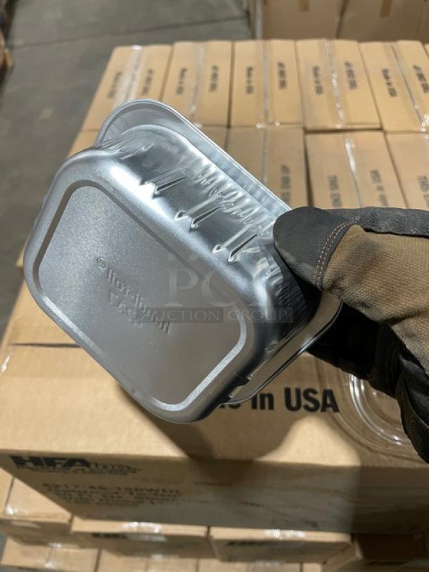 NEW! FULL PALLET! HFA Commercial Aluminum 20 Oz. Smoothwall Gourmet-To-Go Food Containers! With Clear Dome Lids! 150/Case! Model: 4217-45-150WDL! ALL NEW IN THE BOX! 38X Your Bid! - Image 9 of 9
