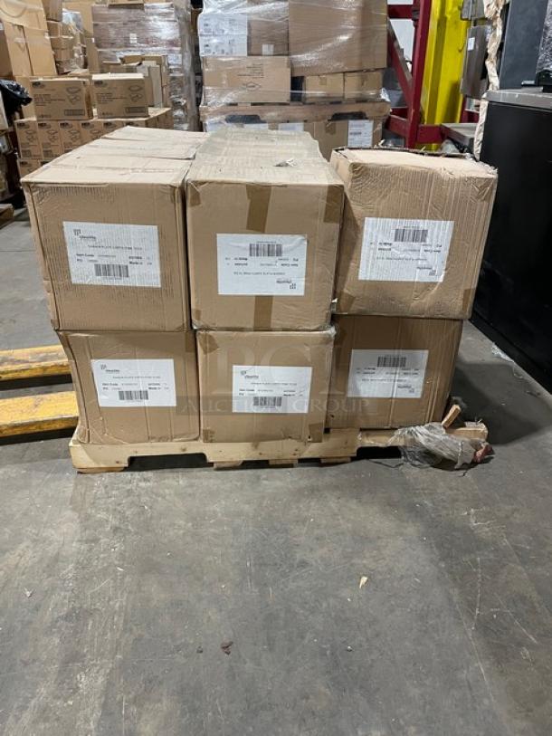 NEW! FULL PALLET! Steelite International Robert Gordon Series Commercial Earth Pink 10" Round Dinner Plates! 12/Case! Model: 6155RG100! ALL NEW IN THE BOX! 17X Your Bid! - Image 1 of 9