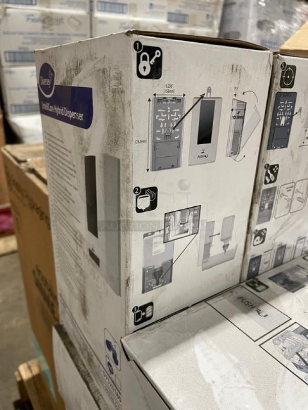 NEW! MIXED PALLET! Graphic Packaging Ecotainer Commercial 10 Oz. Paper Hot Cups! 1,000/Case! Model: SMME-10! With Hospitality Brands Commercial Violet Purple 10 Oz. Forum Amethyst Dessert/Sample Glasses! Model: FG 879101-016! With Diversey IntelliCare Series Commercial White Wall-Mounted Hybrid Hand Sanitizer/Soap Dispensers! Model: D7524180! With Chef & Sommelier Commercial Krysta Construction 11.5 Oz. Hi-Ball Glasses! Model: L5754C! With Felt+Fat Commercial 32 Oz. Entree/Nesting Bowls! Model: FW-RP-007014! With Urban Bar USA Commercial Octagonal Bostan Shaker Cups! Model: UB3285! & More! ALL NEW IN THE BOX! 47X Your Bid! - Image 6 of 11