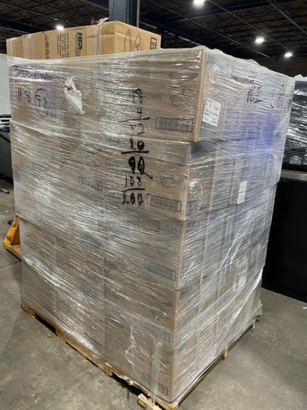 NEW! FULL PALLET! HFA Commercial Aluminum 20 Oz. Smoothwall Gourmet-To-Go Food Containers! With Clear Dome Lids! 150/Case! Model: 4217-45-150WDL! ALL NEW IN THE BOX! 92X Your Bid! - Image 2 of 7