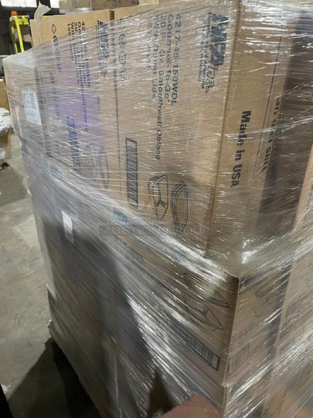 NEW! FULL PALLET! HFA Commercial Aluminum 20 Oz. Smoothwall Gourmet-To-Go Food Containers! With Clear Dome Lids! 150/Case! Model: 4217-45-150WDL! ALL NEW IN THE BOX! 92X Your Bid! - Image 4 of 7