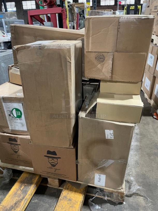 NEW! MIXED PALLET! Figgjo Norway Commercial Stacking Mugs/Cups! Model: 1160HH! With Libbey Dakota Series Commercial DuraTuff 12 Oz. Beverage Glasses! Model: 15603! With Figgjo Norway Commercial Serving Trays! Model: 1516HH! With Mister Agave Commercial 8.25" Natural Agave Straws! 2,000/Case! Model: MA-SNA21U! & More! ALL NEW IN THE BOX! 41X Your Bid! - Image 3 of 10