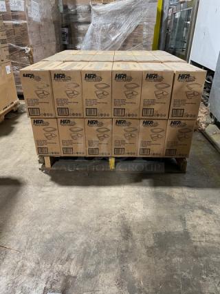 NEW! FULL PALLET! HFA Commercial Aluminum 20 Oz. Smoothwall Gourmet-To-Go Food Containers! With Clear Dome Lids! 150/Case! Model: 4217-45-150WDL! ALL NEW IN THE BOX! 36X Your Bid!