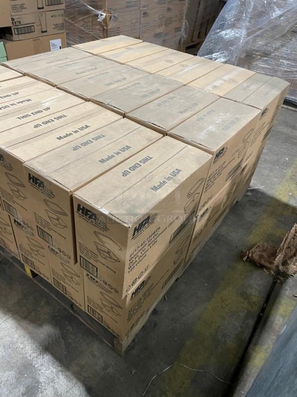 NEW! FULL PALLET! HFA Commercial Aluminum 20 Oz. Smoothwall Gourmet-To-Go Food Containers! With Clear Dome Lids! 150/Case! Model: 4217-45-150WDL! ALL NEW IN THE BOX! 36X Your Bid! - Image 2 of 7