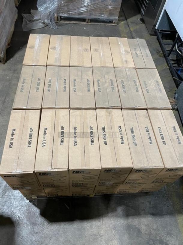 NEW! FULL PALLET! HFA Commercial Aluminum 20 Oz. Smoothwall Gourmet-To-Go Food Containers! With Clear Dome Lids! 150/Case! Model: 4217-45-150WDL! ALL NEW IN THE BOX! 36X Your Bid! - Image 5 of 7