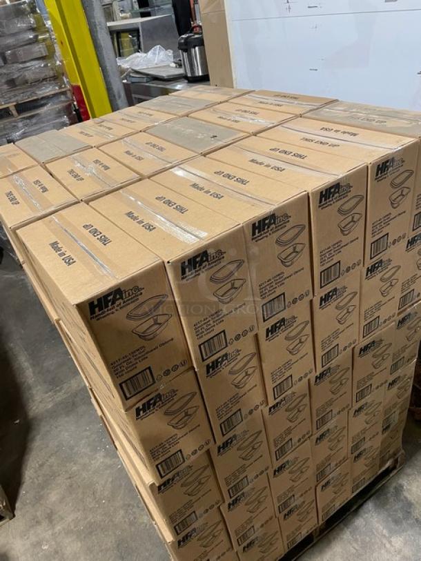 NEW! FULL PALLET! HFA Commercial Aluminum 20 Oz. Smoothwall Gourmet-To-Go Food Containers! With Clear Dome Lids! 150/Case! Model: 4217-45-150WDL! ALL NEW IN THE BOX! 90X Your Bid! - Image 7 of 7