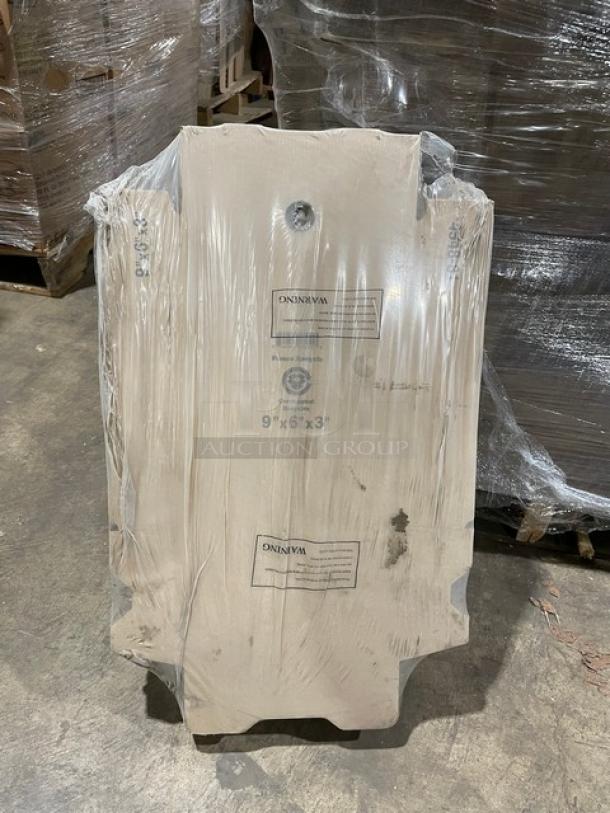 NEW! FULL PALLET! Commercial 9" x 6" x 3" Corrugated Recycled Boxes! All One Money! - Image 5 of 7
