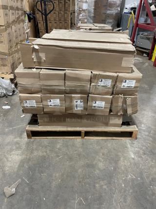NEW! FULL PALLET! LK Packaging Commercial 30" x 42" x 1.5 Mil. Low-Density Polyethylene Bags On Roll! 250/Roll! Model: BOR3042! ALL NEW IN THE BOX! 22X Your Bid!