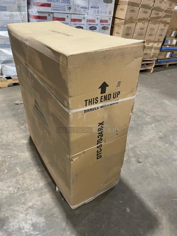 NEW! IN THE BOX! Advance Tabco Commercial Stainless Steel Heavy-Duty Clean Straight Design 24" Right Side Dishtable! With Back Splash! Model: DTC-S70-24R-X! - Image 2 of 8