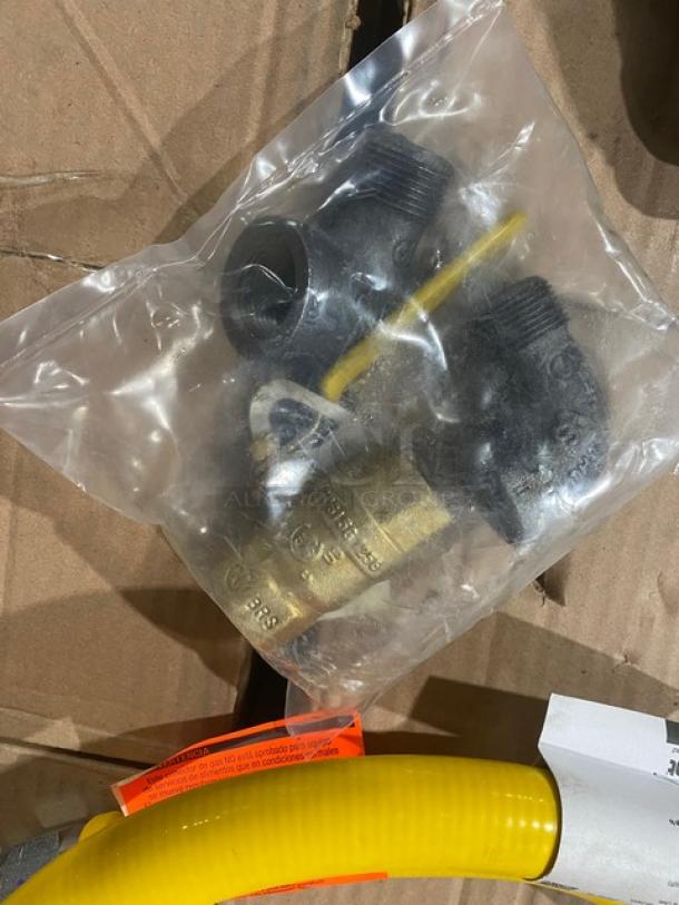 BRAND NEW! IN THE BOX! Dormont A Watts Brand Commercial Yellow 48" Stationary Gas Equipment Hose Connection Kit! Model: 1675NPKIT48! 2X Your Bid! - Image 6 of 6