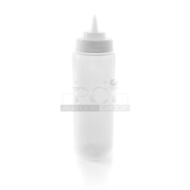 BRAND NEW! ABC Procurement Commercial Clear 32 Oz. Wide-Mouth Squeeze Bottles! Model: CSBW-32-C! 4X Your Bid! - Image 1 of 1