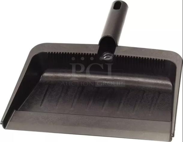 BRAND NEW! CFS Brands Flo-Pak Series Commercial Durable Black Plastic 12" x 8" Dustpans! Model: 36143703! 2X Your Bid! - Image 1 of 1
