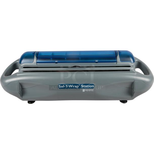 BRAND NEW! San Jamar By CFS Brands Commercial Gray Countertop Saf-T-Wrap Film Dispenser Station! With Slide Cutter! Model: SW1218! - Image 1 of 1