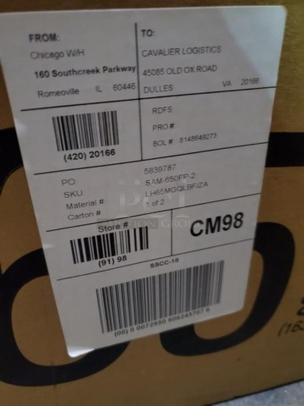 Samsung 650FP-2 65" LCD Flat Panel. New in box! - Image 4 of 4