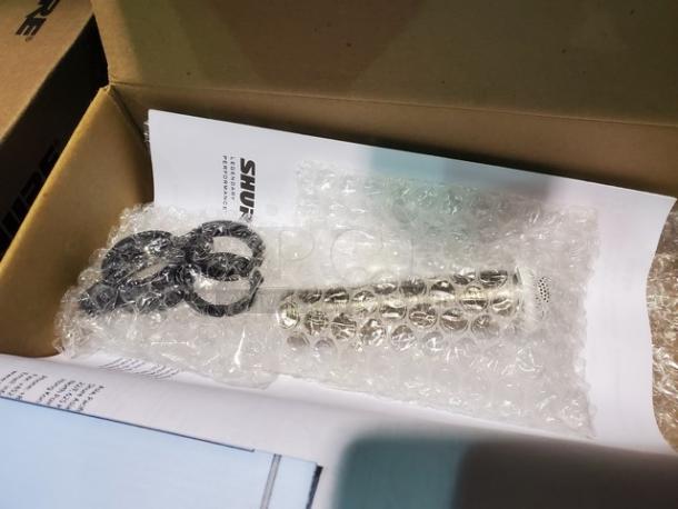 Lot of 2 Shure MX395W/O Microflex Omnidirectional Low Profile Boundary Microphone. New in box! - Image 4 of 4