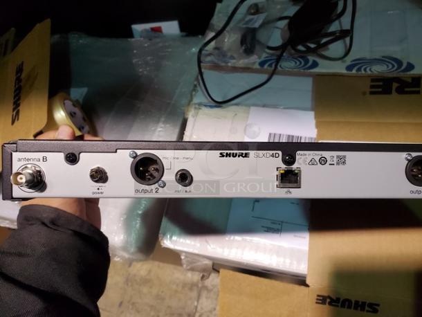 Shure SLXD4 Dual Channel Receiver - for use with SLX-D Digital Wireless Microphone Systems - Image 4 of 6