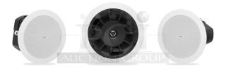QSC AD-C4T 4" Two-way, foreground/ background ceiling loudspeaker with 70/100V transformer. New in box!