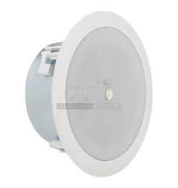 Atlas Sound 4" Coaxial In-Ceiling Speaker with 16-Watt 70/100V Transformer and Ported Enclosure. New in box! - Image 1 of 2