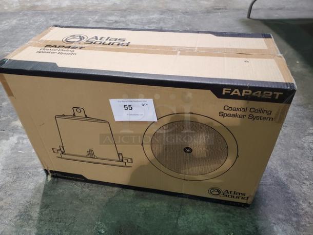 Atlas Sound 4" Coaxial In-Ceiling Speaker with 16-Watt 70/100V Transformer and Ported Enclosure. New in box! - Image 2 of 2