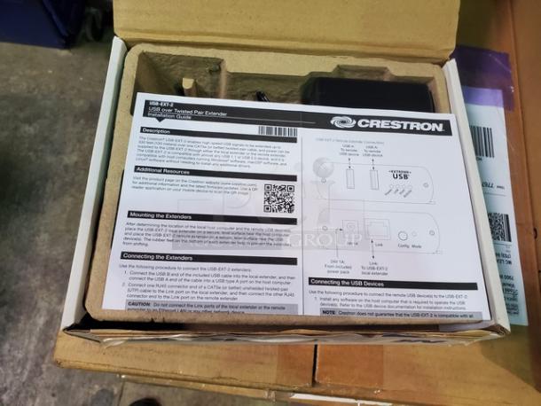 Crestron USB-EXT-2 KIT USB over Category Cable Extender, Local and Remote - Image 3 of 4