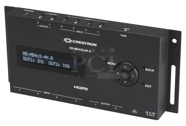 Crestron HD-MD4X1-4K-E 4x1 4K HDMI® Switcher - Image 1 of 2