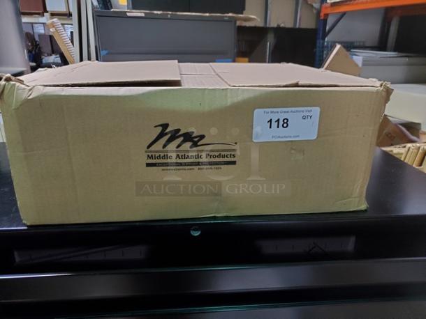 Middle Atlantic U2V-4 Pack of 4 3-1/2" Vented Universal Rack Shelf - Image 2 of 4
