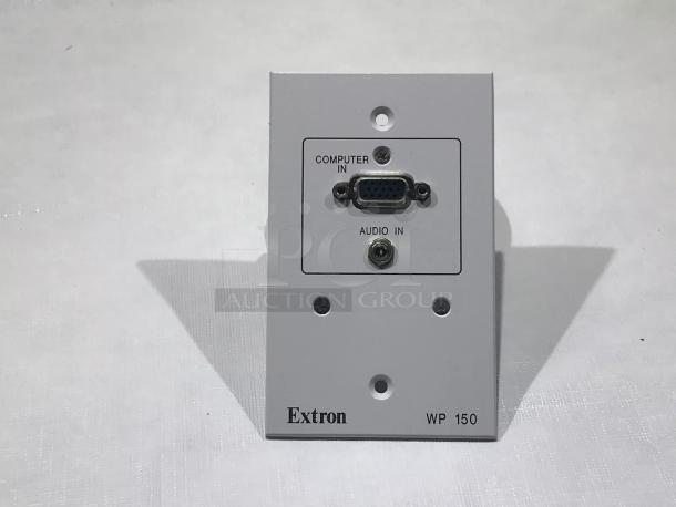 Extron WP150 60-427-22 White w Computer Audio/Video Wall Plate - Image 1 of 3