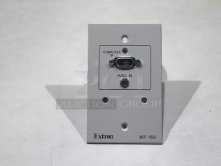 Extron WP150 60-427-22 White w Computer Audio/Video Wall Plate