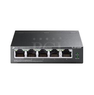 5-Port 10/100Mbps Desktop Switch with 4-Port PoE+