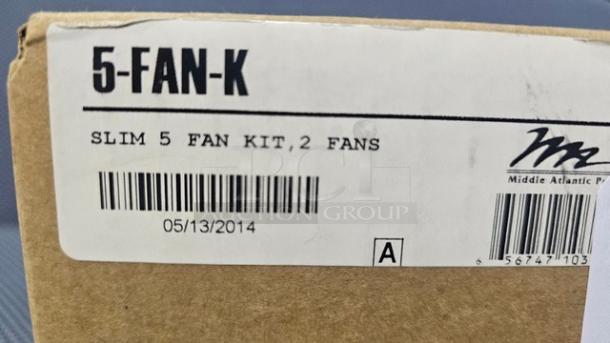 Middle Atlantic 5-FAN-K Top Fan Kit - Image 2 of 3