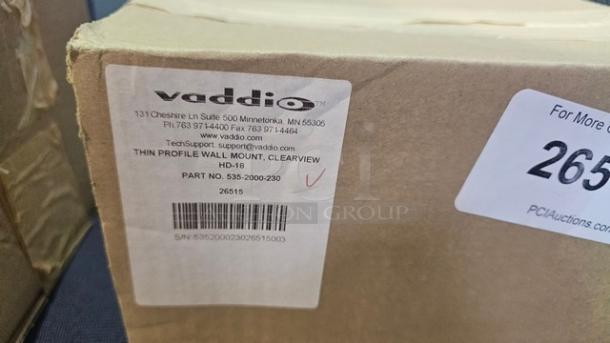 Vaddio 535-2000-230 Thin Profile Wall Mount - Image 2 of 3