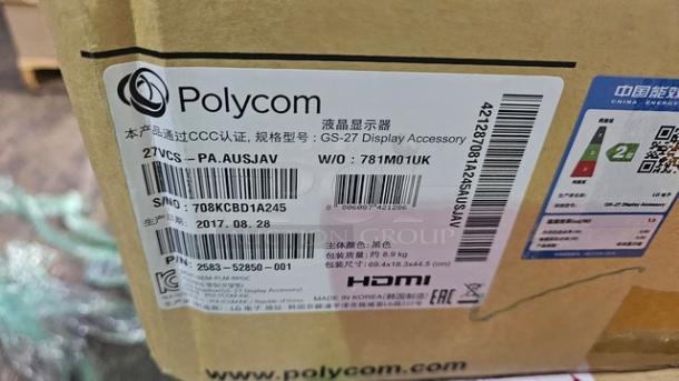Polycom GS-27 27 Inch Conference Monitor- 2583-52850-001 - Image 3 of 3