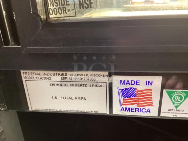Federal Display Case
Model#CGD3642
36 x 35 x 43
New: $8,020
Resale: $2,975 - Image 2 of 6