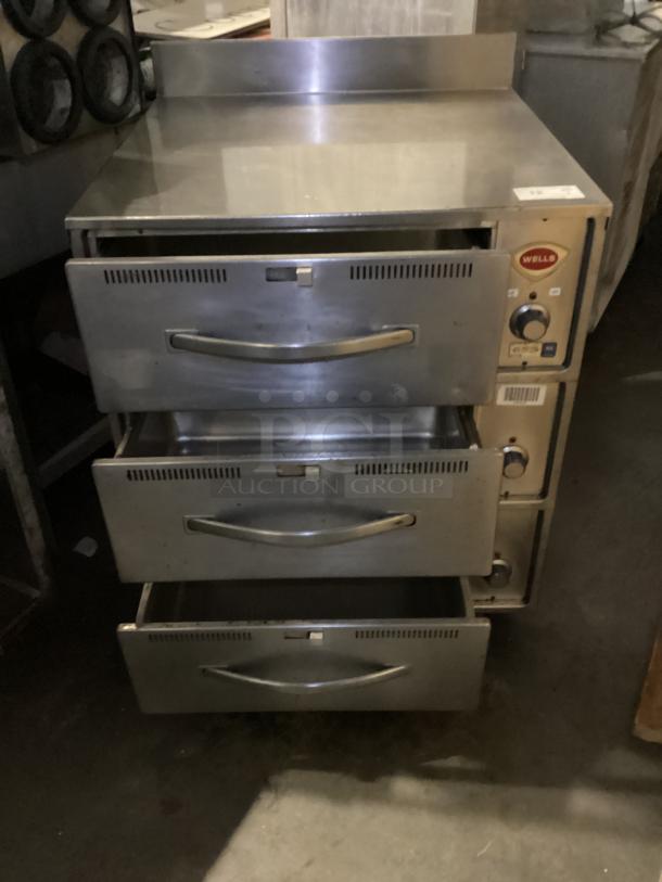 Wells Three Drawer Electric Warmer 
Model# RW-3
29-⅜ x 30 x 38-1/2 - Image 2 of 6