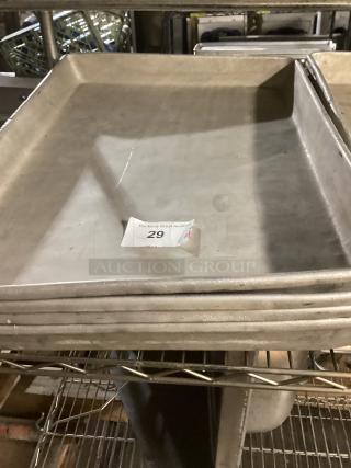 Aluminum Sheet Cake Pan 
26-1/2 x 18 x 2
You’re Bid x 4