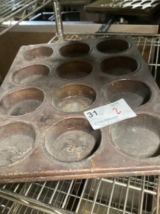 1” muffin pan
17 x 13