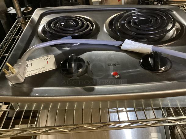 Whirlpool Stainless Steel 2- Burner Electric Stove Top
Model# RCS2002RS04
20-¾ x 17-¾ x 3 - Image 2 of 3