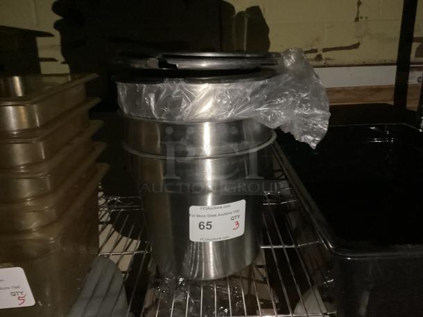 Brand New!!! Vollrath Stainless Steel Soup Pans W/ Lids
Qty 3
Your Bid x 3 - Image 1 of 1