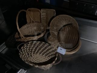 Woven Wicker Baskets 
All One Bid