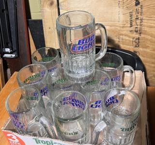Bud Light Glass Mugs 
Qty 10 
Your Bid x 10