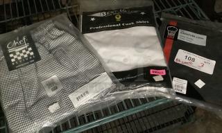 Professional Chefs Coat, Cook Shirt and Apron. Size Small. 
Qty 3 
Your Bid x 3
