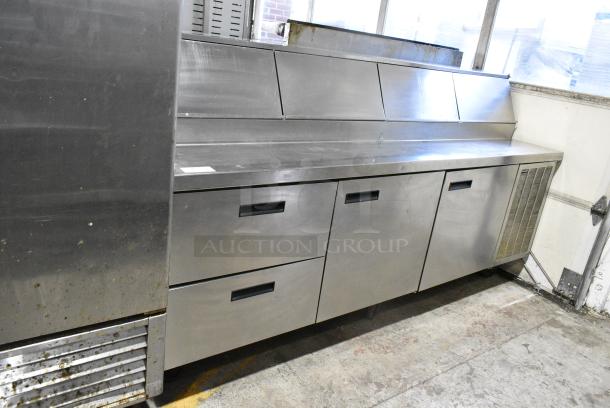 Delfield Stainless Steel Commercial Sandwich Salad Prep Table Bain Marie Mega Top. Tested and Working! - Image 2 of 19