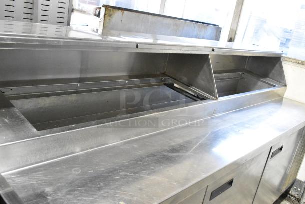 Delfield Stainless Steel Commercial Sandwich Salad Prep Table Bain Marie Mega Top. Tested and Working! - Image 11 of 19