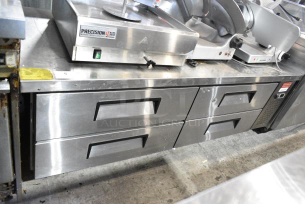 2021 Avantco ACB-72-GB Stainless Steel Commercial 4 Drawer Chef Base on Commercial Casters. 115 Volts, 1 Phase. Tested and Working! - Image 1 of 10