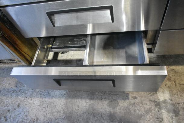 2021 Avantco ACB-72-GB Stainless Steel Commercial 4 Drawer Chef Base on Commercial Casters. 115 Volts, 1 Phase. Tested and Working! - Image 6 of 10