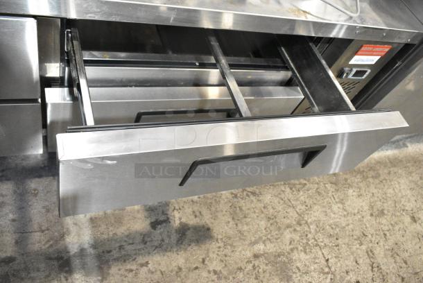 2021 Avantco ACB-72-GB Stainless Steel Commercial 4 Drawer Chef Base on Commercial Casters. 115 Volts, 1 Phase. Tested and Working! - Image 7 of 10