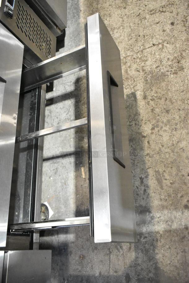 2021 Avantco ACB-72-GB Stainless Steel Commercial 4 Drawer Chef Base on Commercial Casters. 115 Volts, 1 Phase. Tested and Working! - Image 8 of 10