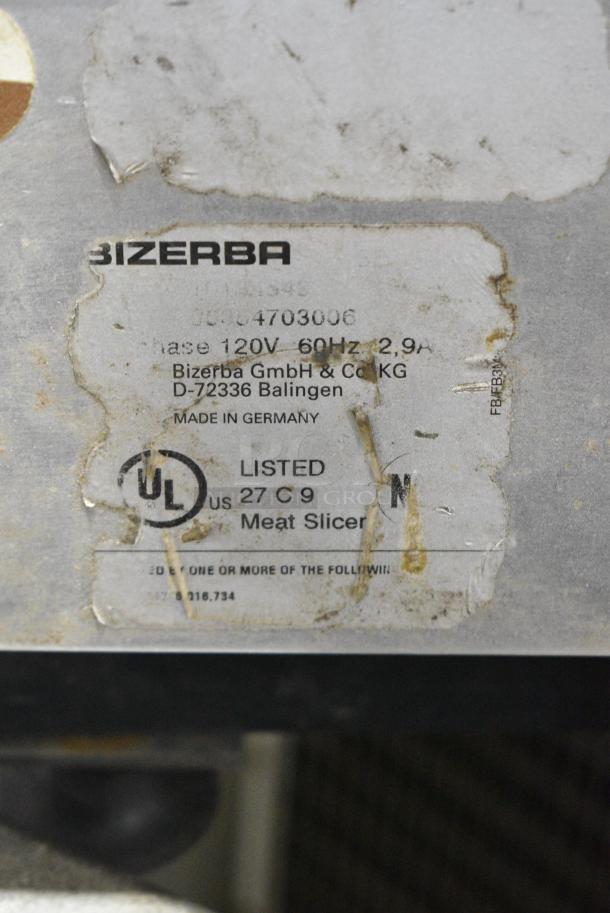 Bizerba Stainless Steel Commercial Countertop Meat Slicer. 120 Volts, 1 Phase. Cannot Test Due To Cut Power Cord - Image 6 of 6