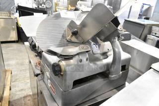 Berkel Stainless Steel Commercial Countertop Automatic Meat Slicer. 120 Volts, 1 Phase. Tested and Working!